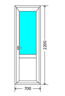 Балконный блок: дверь - Exprof XS-358 Ивантеевка
