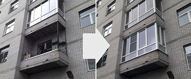Остекление открытого балкона в Ивантеевка Ивантеевка