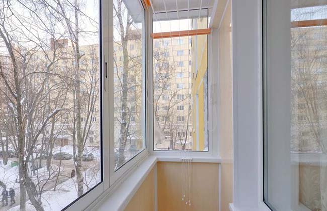 Зимнее остекление лоджии и балкона зимой Ивантеевка
